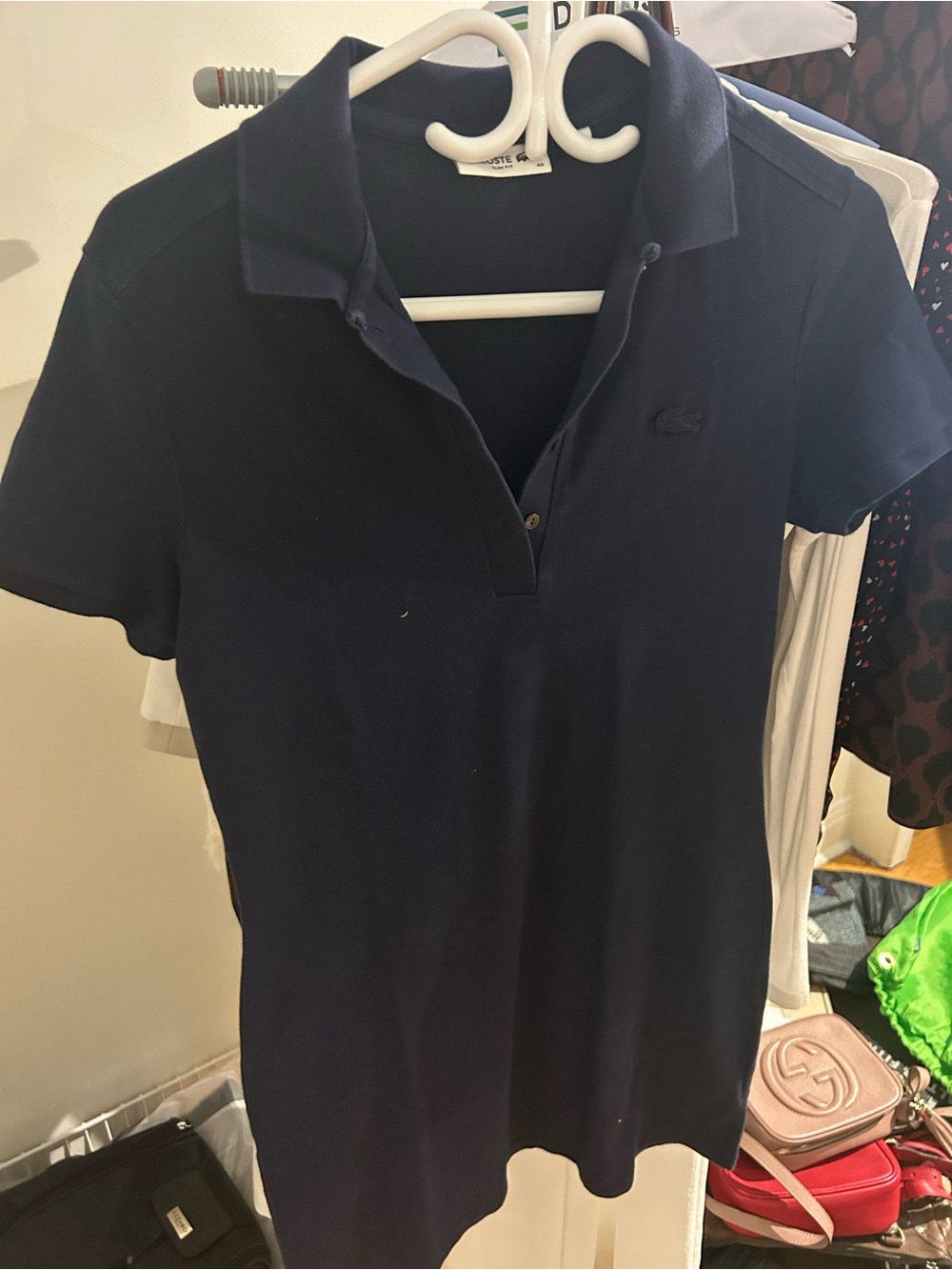 Lacoste Dark Navy Short Sleeve Polo DRESS